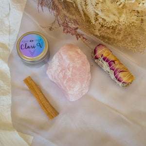 Universal Love Crystal Box featuring Rose Quartz Boulder