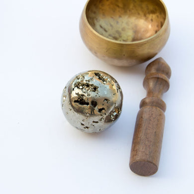 Peruvian Pyrite Sphere, for Prosperity & Luck