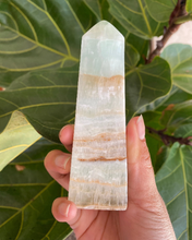 Load image into Gallery viewer, Blue Caribbean Calcite Tower for Soothing Comfort &amp; Relaxation