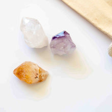 Load image into Gallery viewer, Raw Crystal Trio, Manifestation Crystal Set