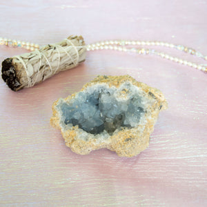 Celestite Crystal Cave, for Serenity & Peace