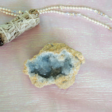 Load image into Gallery viewer, Celestite Crystal Cave, for Serenity &amp; Peace