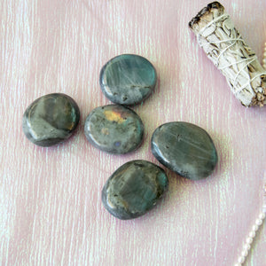 Labradorite Palm Stones, for Transformation & Spiritual Ascension