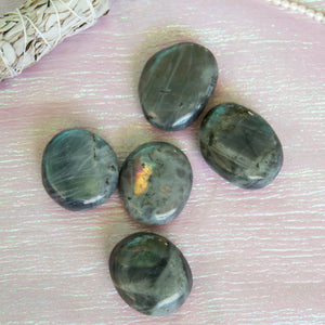 Labradorite Palm Stones, for Transformation & Spiritual Ascension