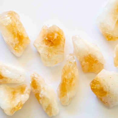 Raw Citrine Crystal Points