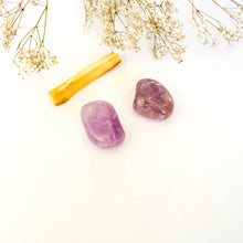 Load image into Gallery viewer, Purple Amethyst Palm Stone, Meditation Crystal