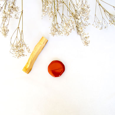 Red Jasper Pocket Stone, for Grounding & Support