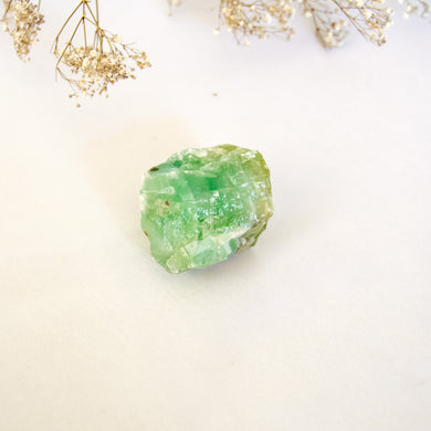 Raw Green Calcite Crystal Chunk