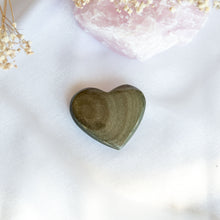Load image into Gallery viewer, Golden Sheen Obsidian Heart