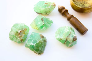 Raw Green Calcite Crystal Chunk