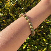 Load image into Gallery viewer, Unakite Stretch Bracelet for Growth &amp; Rejuvenation