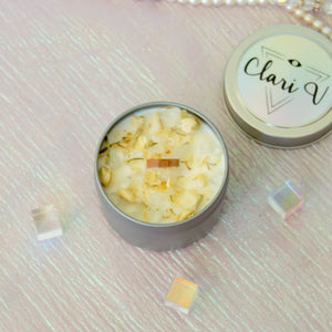 jasmine floral scented wax candle