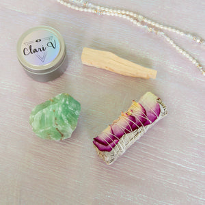 Stress Free Crystal Kit with Green Calcite