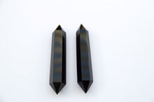 Load image into Gallery viewer, Black Obsidian Double Terminated Point Set