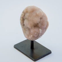 Load image into Gallery viewer, Pink Amethyst Oval on Black Stand