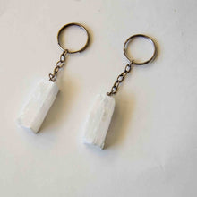 Load image into Gallery viewer, Raw Selenite Keychain