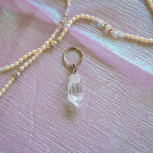 Load image into Gallery viewer, Raw Clear Quartz Point Keychain, for Clarity &amp; Energy Amplification
