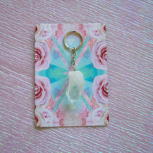 Load image into Gallery viewer, Raw Clear Quartz Point Keychain, for Clarity &amp; Energy Amplification