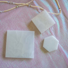 Load image into Gallery viewer, Polished White Selenite Charging Plates, for Cleansing &amp; Charging